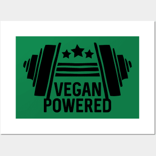 Vegan Powered Dumbbell Workout Posters and Art